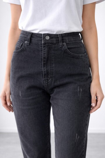 Siyah Fit Kalıp Esnek Jean