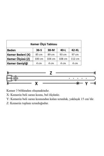 Siyah Tokalı Kadın Kemer