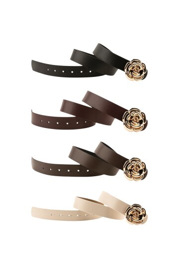 Tek Gül Tokalı 4lü Set Kadın Kemeri Kadın Kemeri