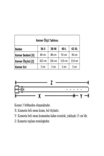Yılan Desen Pimli Tokalı 2li Kadın Kemeri 20143