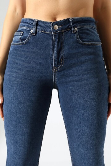 Yüksek Bel Skinny Jean Pantolon