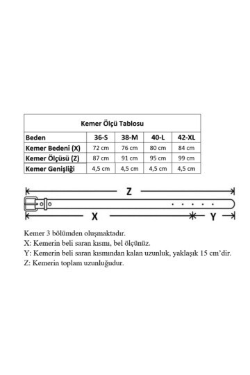Yuvarlak Tokalı Kadın Kemeri, Ceket Kemeri, Elbise Kemeri, Gömlek Kemeri