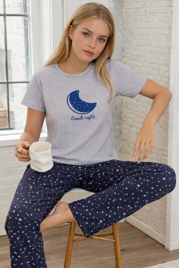Kısa Kollu Konfor Pijama Takımı
