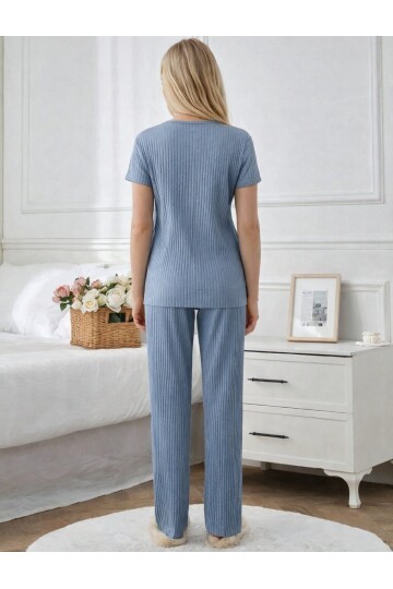 Kısa Kollu Konfor Pijama Takımı