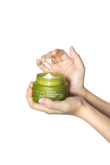 PRETTYSKIN 30 Days Cica All In One Cream 100 ml | Centella Asiatica Cilt Onarıcı Yatıştırıcı Nemlendirici Krem