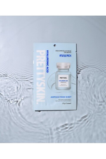 PRETTYSKIN Hyaluronic Acid Ampoule Mask Sheet 23g | Yoğun Nemlendirici Kağıt Yüz Maskesi