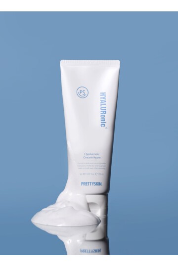 PRETTYSKIN Hyaluronic Cream Foam 150 ml | Hyaluronik Asit Nemlendirici Yüz Temizleme Köpüğü