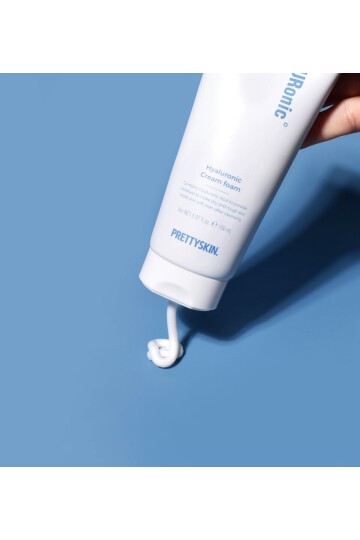PRETTYSKIN Hyaluronic Cream Foam 150 ml | Hyaluronik Asit Nemlendirici Yüz Temizleme Köpüğü