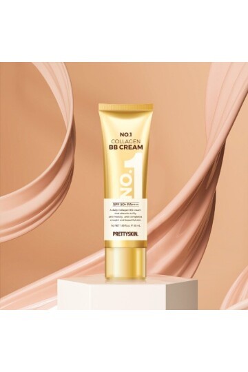 PRETTYSKIN No.1 Collagen BB Cream SPF50+ PA++++ 50 ml | Kolajen İçerikli Kapatıcı ve Nemlendirici BB Krem