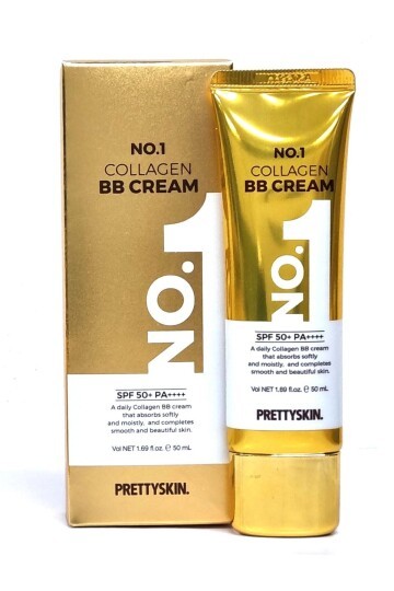 PRETTYSKIN No.1 Collagen BB Cream SPF50+ PA++++ 50 ml | Kolajen İçerikli Kapatıcı ve Nemlendirici BB Krem