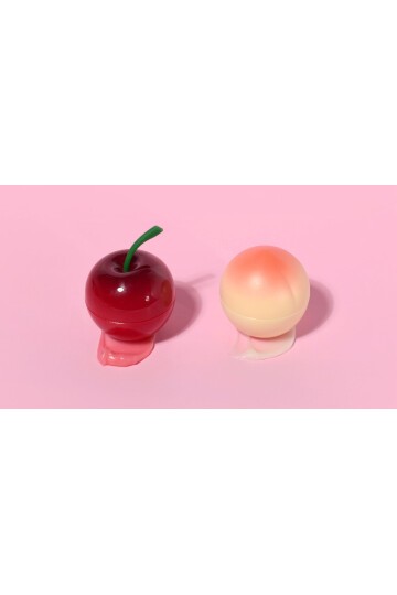 PRETTYSKIN Peach Lip Balm  & Cherry Lip Balm