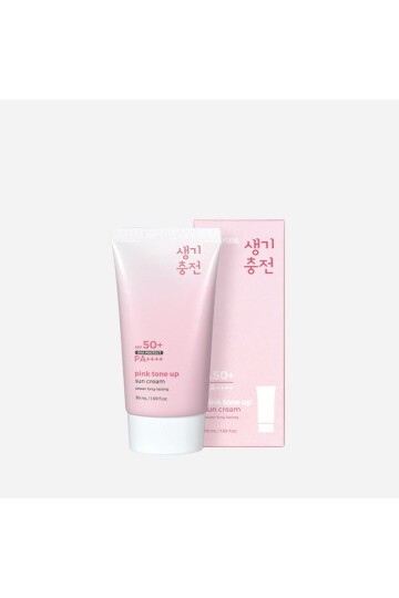 PRETTYSKIN Pink Tone Up Sun Cream SPF50+ PA++++ 50 ml | Pembe Tone Up Etkili Aydınlatıcı Güneş Kremi